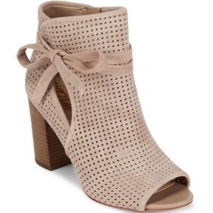 Sam Edelman Ellery Peep Toe Suede Booties